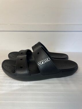 Crocs Classic Black Sandal two-strap design with Croslite foam women’s size 11